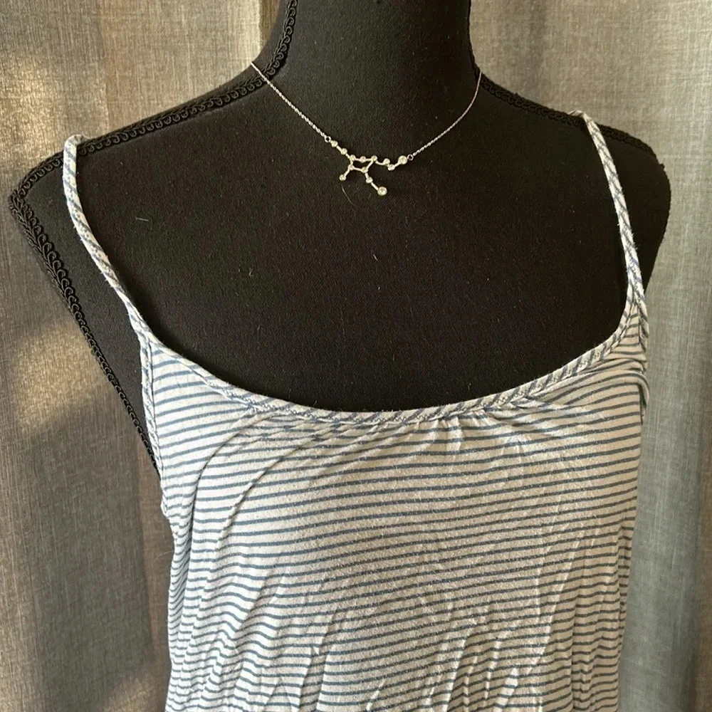 Blue and White Striped J. Crew Dress